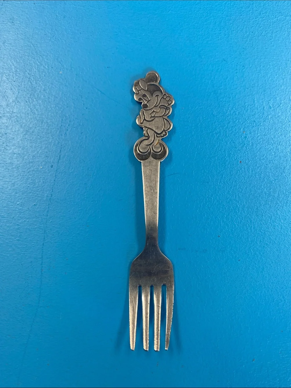 Disney Silver Minnie Mouse Kids Fork with Character Handle